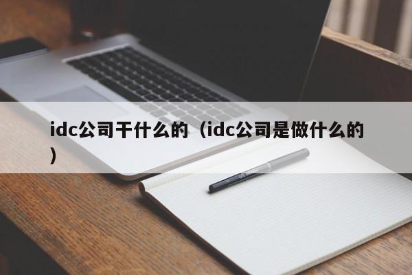 idc公司干什么的（idc公司是做什么的）