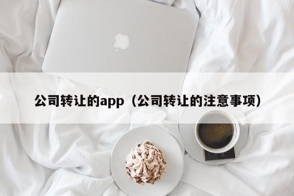 公司转让的app（公司转让的注意事项）