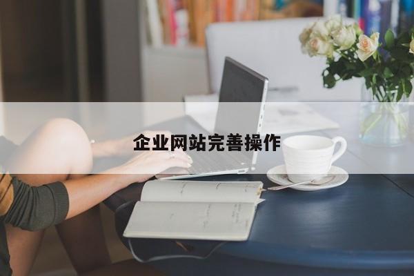 企业网站完善操作